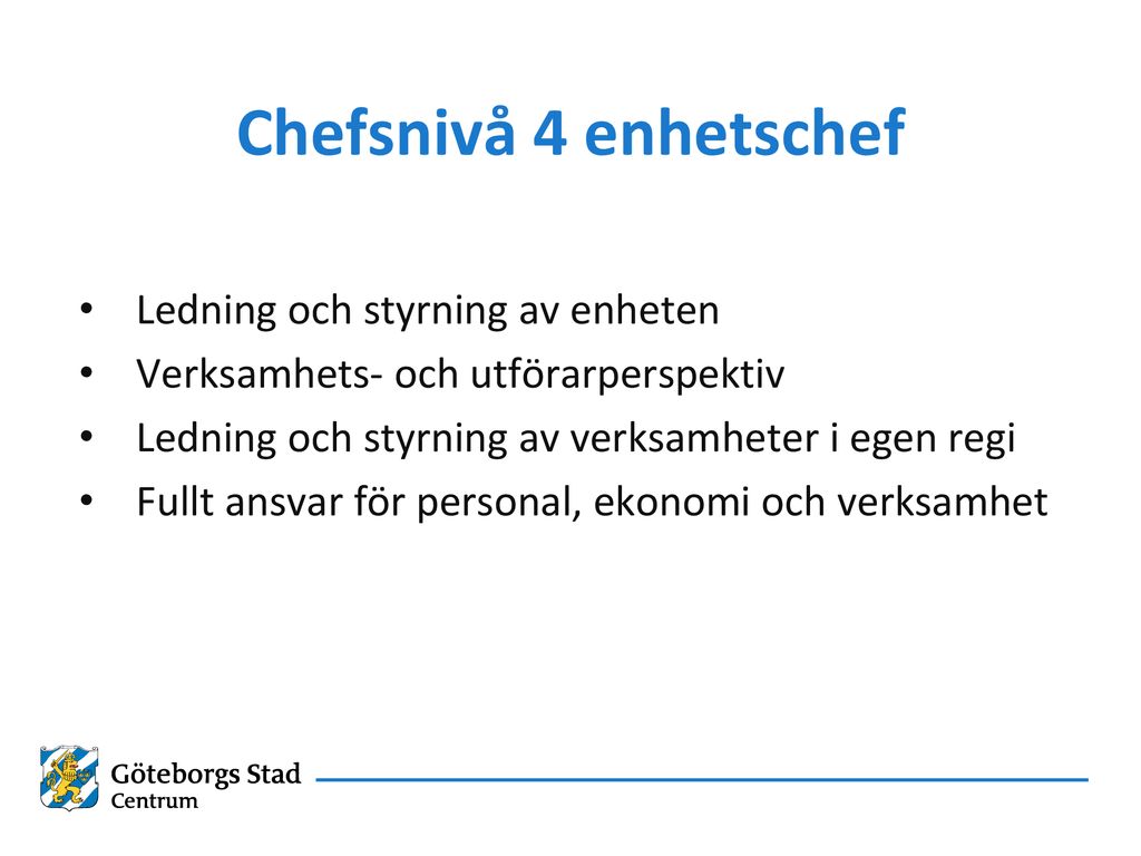 Nya Organisationen Roller Och Mandat Ann Höjer, Sektorschef IFO-FH ...