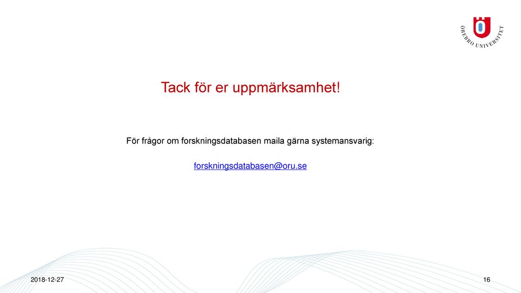 Administrativ Enhetschef Vid Institutionen För Hälsovetenskaper - Ppt ...