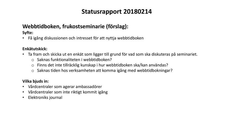 Statusrapport Stöd Och Behandling: Självbetjäningsterminaler: - Ppt ...