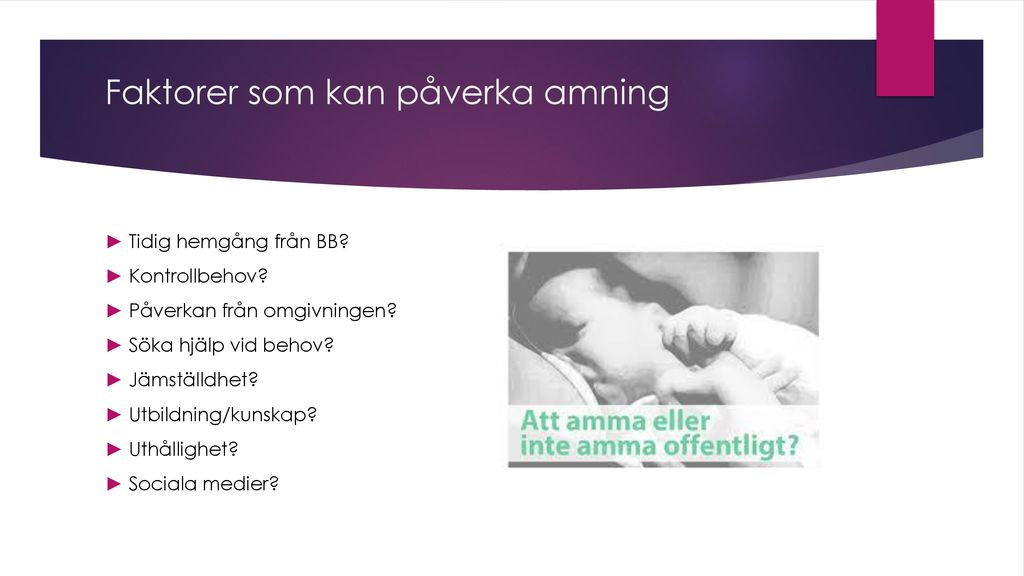 Temakväll Amning Välkomna - Ppt Ladda Ner