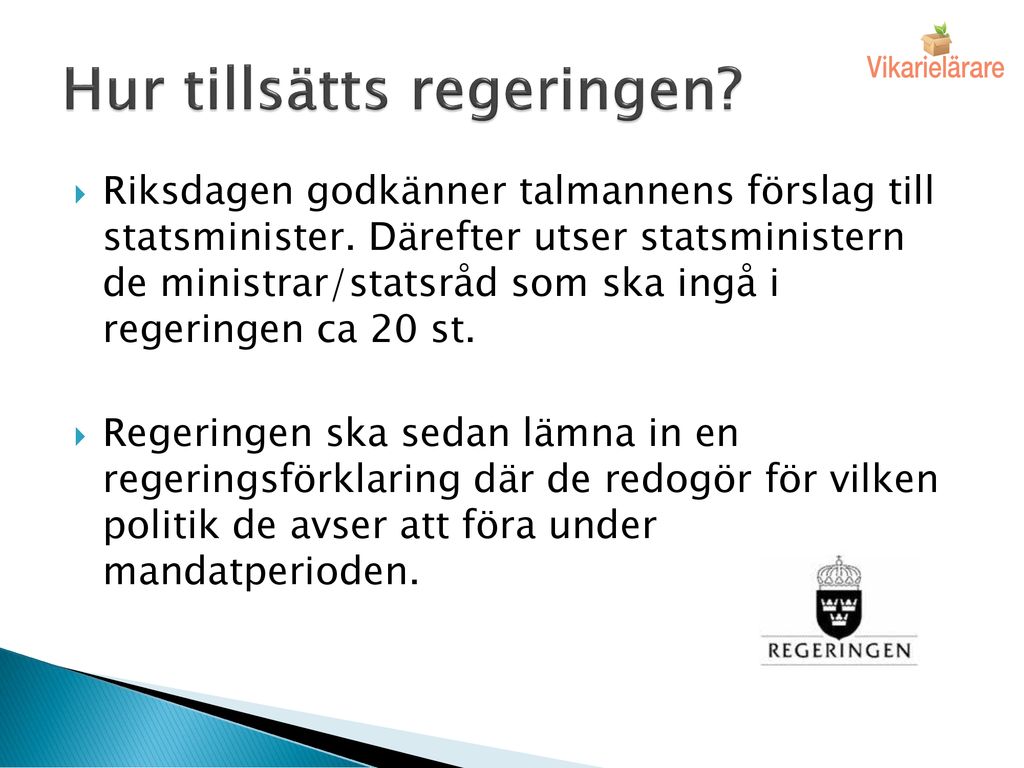 Regeringen Så Styrs Sverige!. - Ppt Ladda Ner