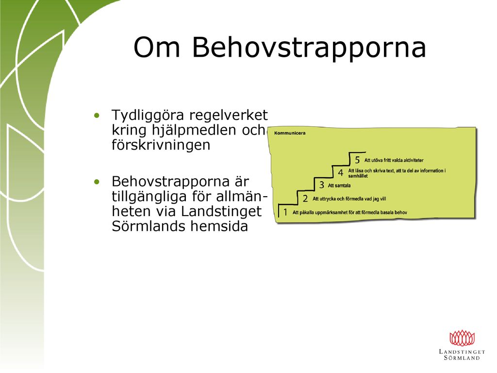 Utbildning I Hantering Av Behovstrapporna - Ppt Ladda Ner