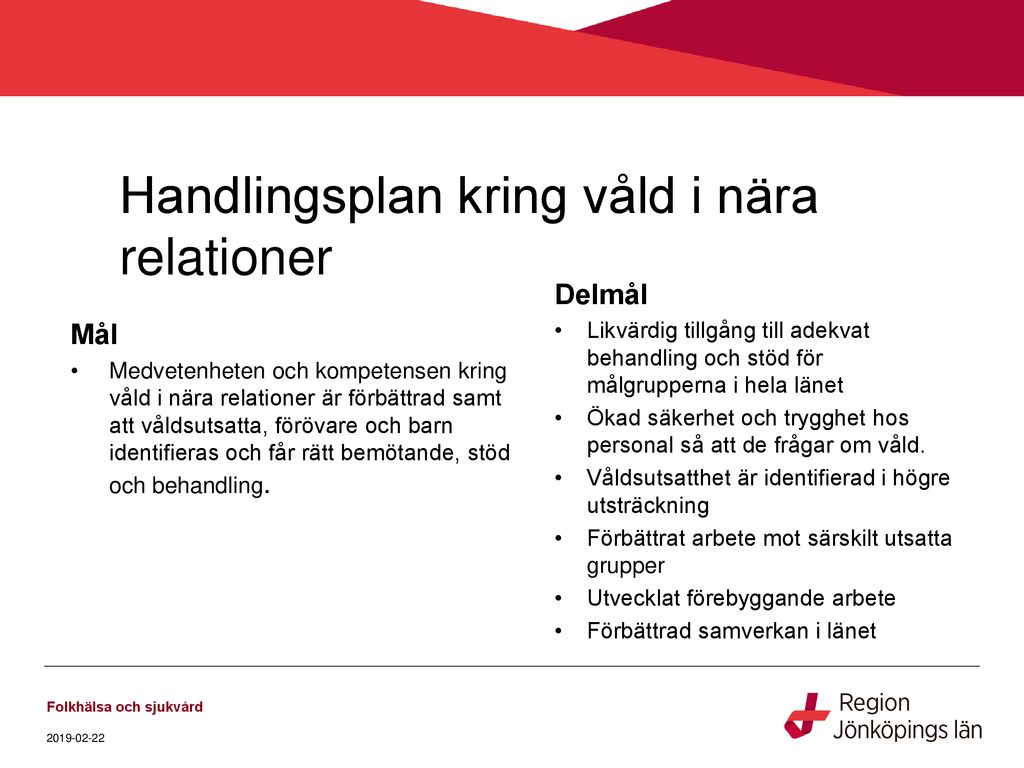 Samverkan Mot Våld I Nära Relationer I Jönköpings Län - Ppt Ladda Ner