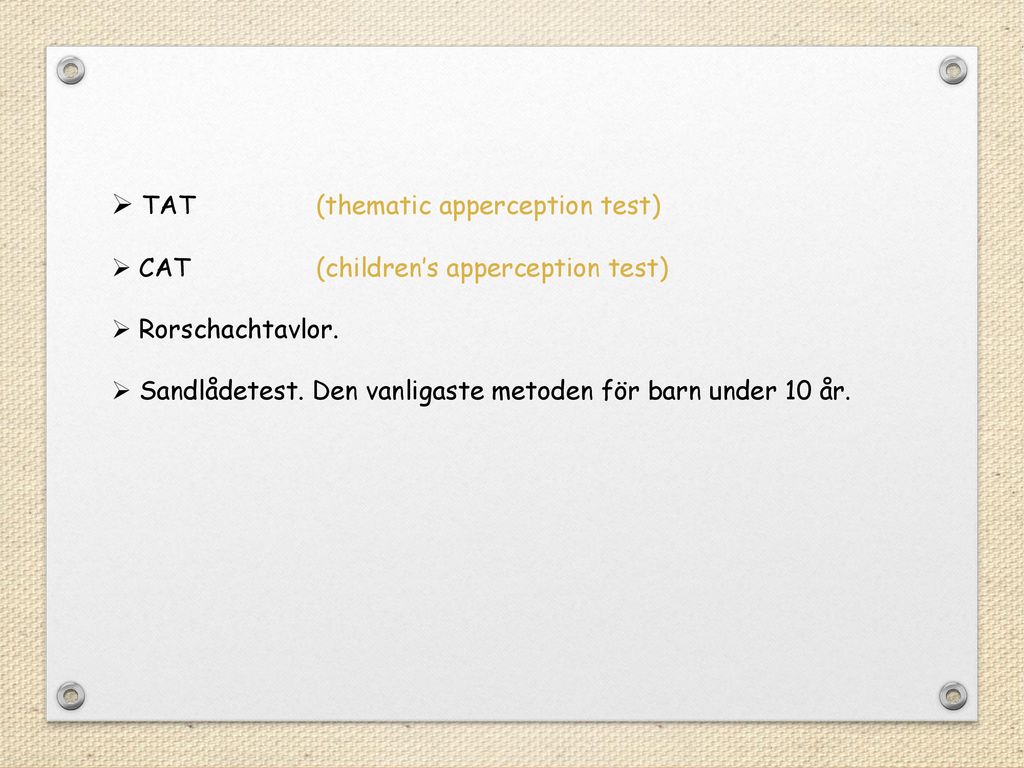 TAT (thematic apperception test)