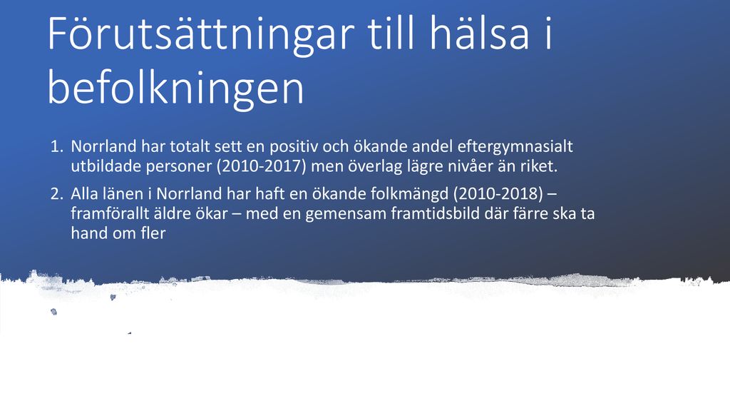 Hälsa Och Levnadsvanor I Norrlänen år Ppt Ladda Ner