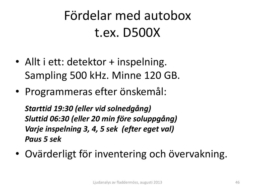 Fördelar med autobox t.ex. D500X