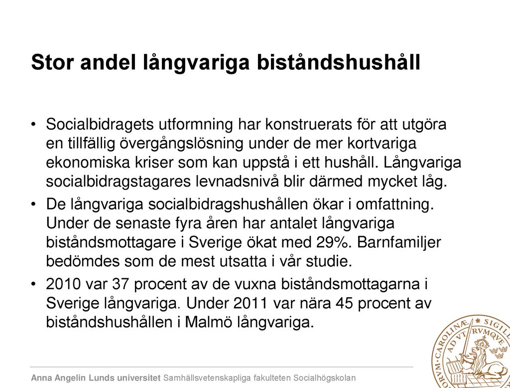 Barnperspektivet I Relation Till Försörjningsstödet - Ppt Ladda Ner