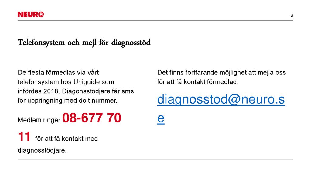 Diagnosstöds-verksamheten - Ppt Ladda Ner