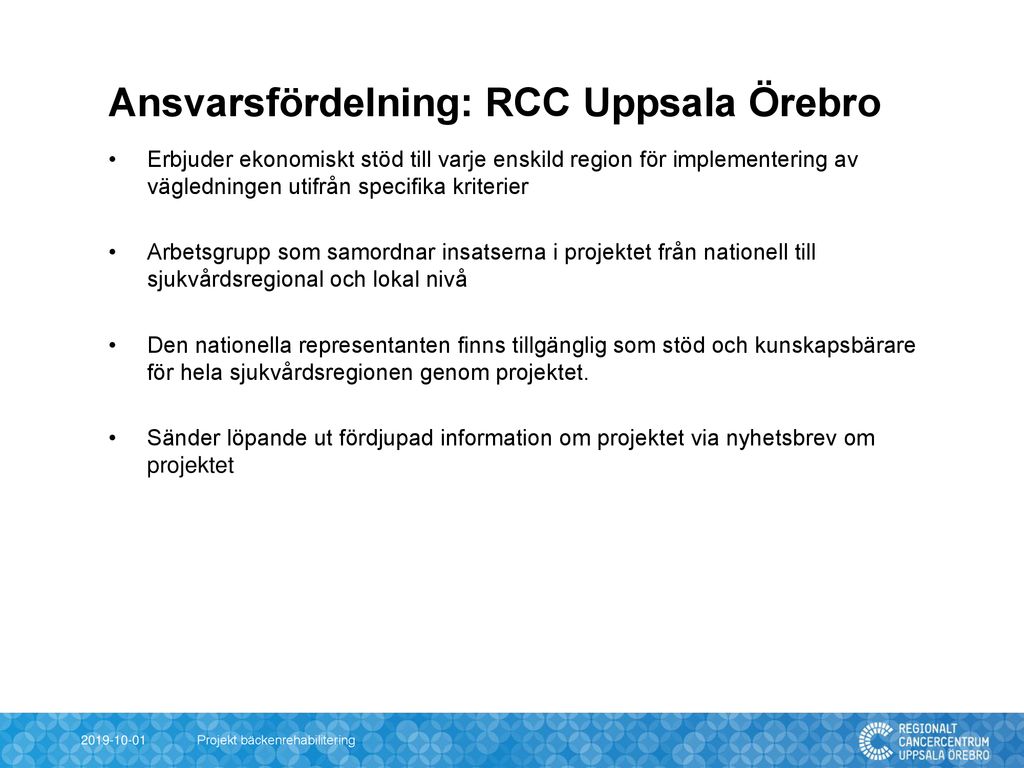 Projekt Bäckenrehabilitering Ppt Ladda Ner