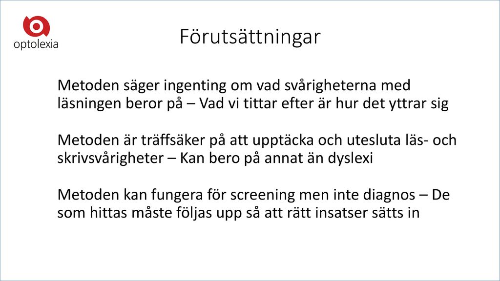 Ny Teknik För Tidig Upptäckt Av Läs- Och Skrivsvårigheter - Ppt Ladda Ner