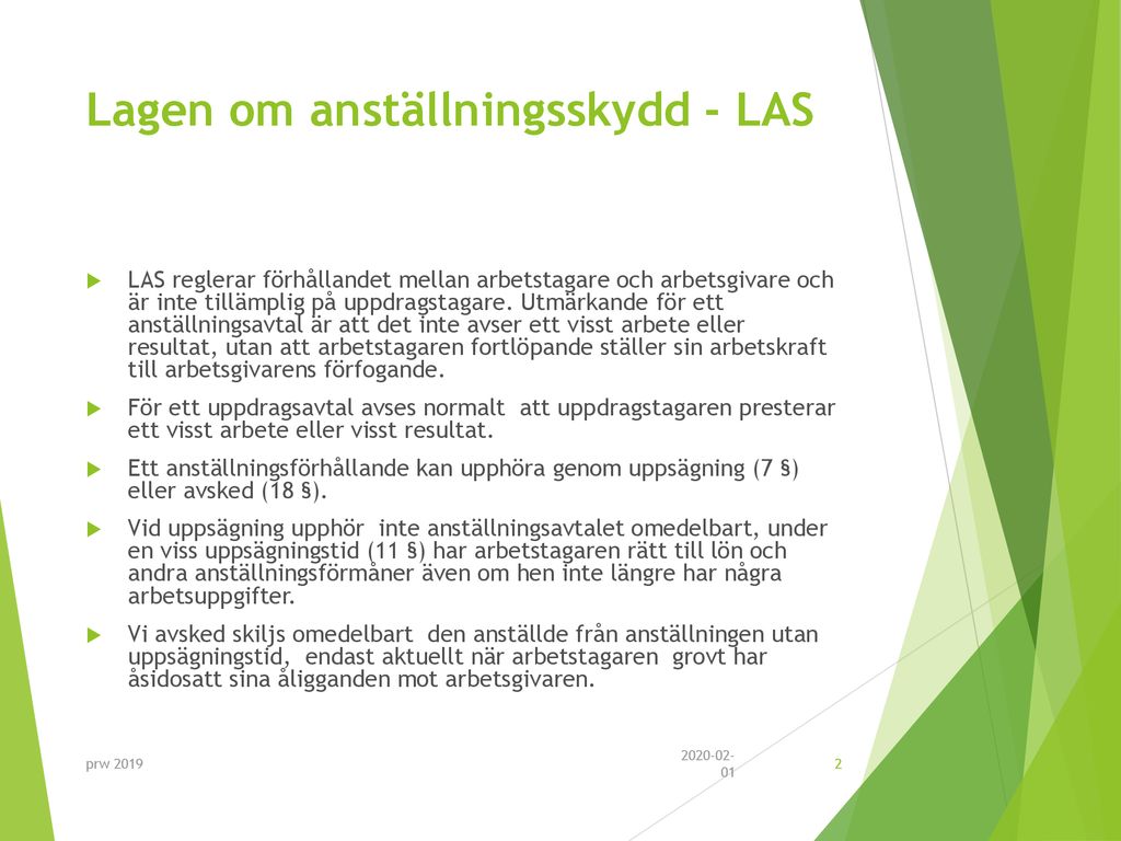 Lagen Om Anställningsskydd - LAS - Ppt Ladda Ner