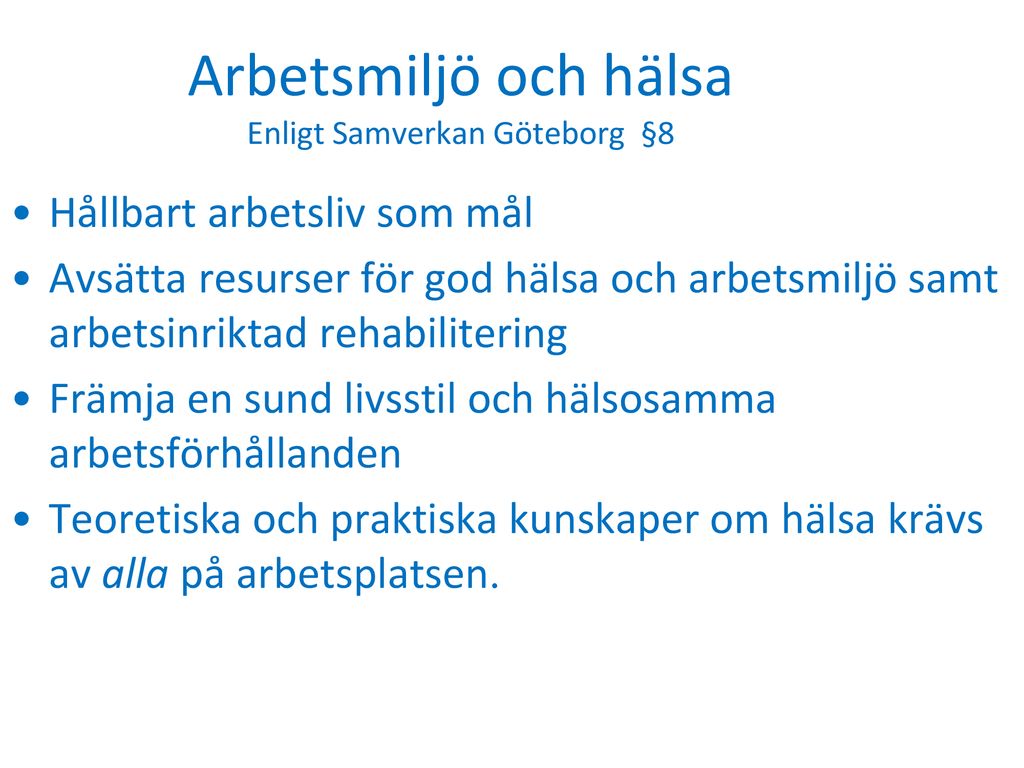 Hälsoinspiratören Och Det Systematiska Hälso- Och Arbetsmiljöarbetet ...