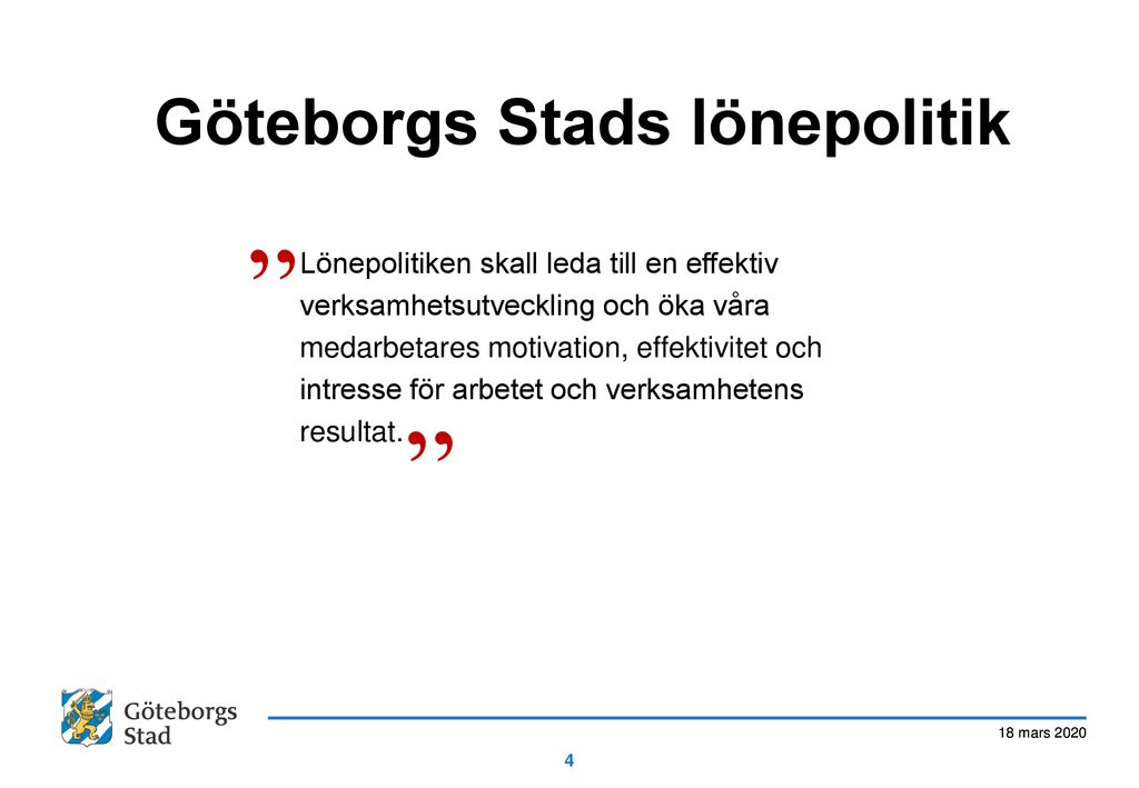 Göteborgs Stads lönepolitik