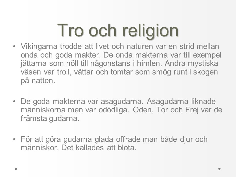 Tro och religion