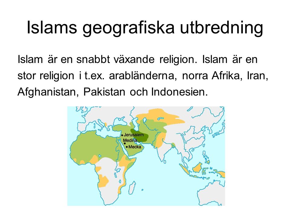 Islams geografiska utbredning