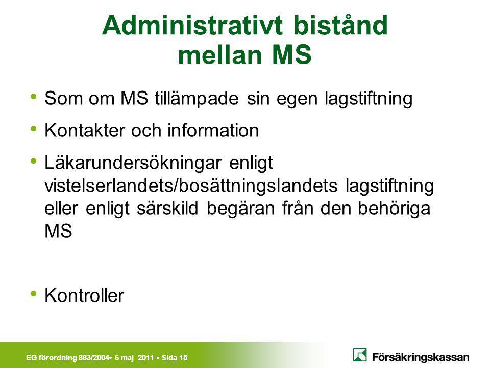 Administrativt bistånd mellan MS