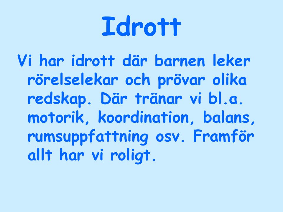 Idrott