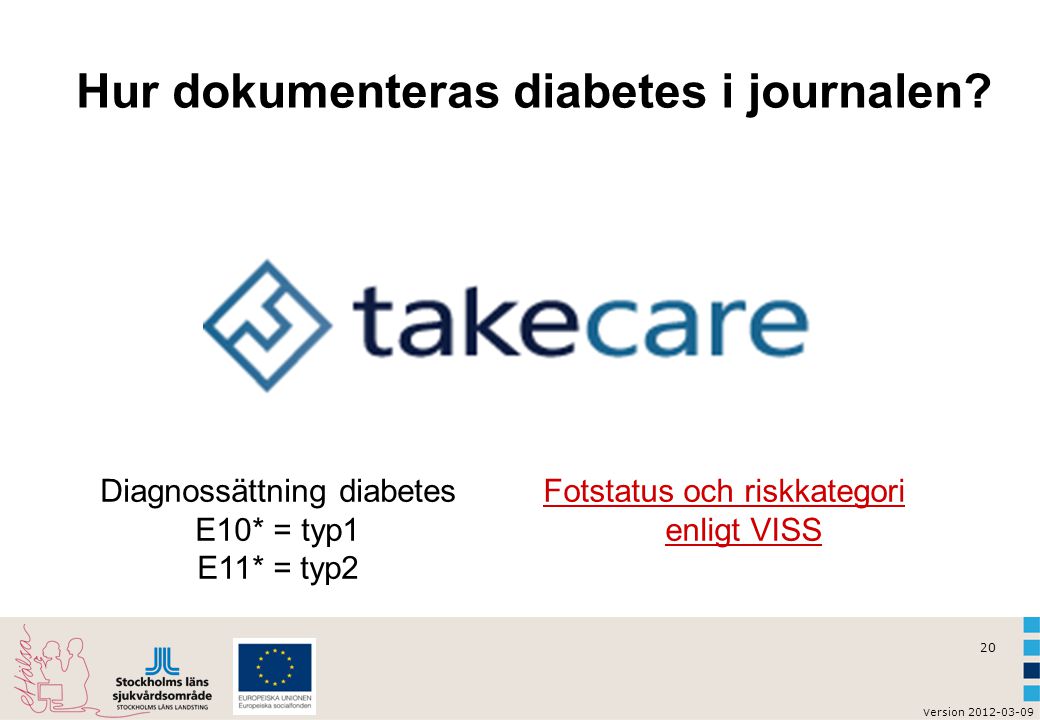 Hur dokumenteras diabetes i journalen