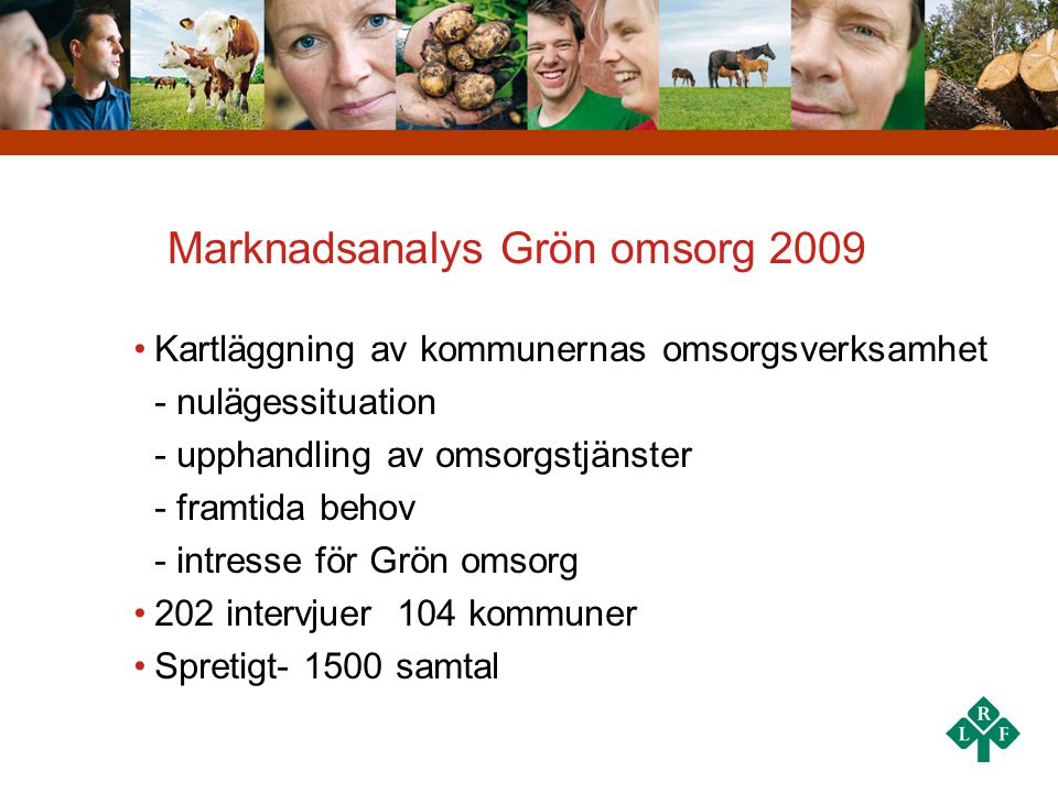 Marknadsanalys Grön omsorg 2009