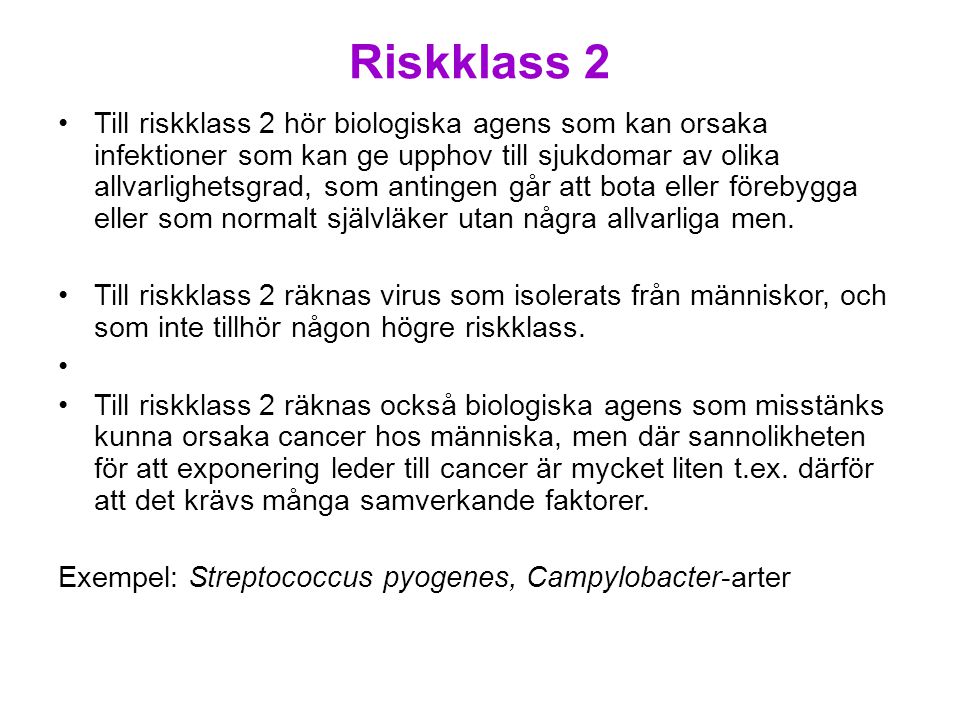 Riskklass 2