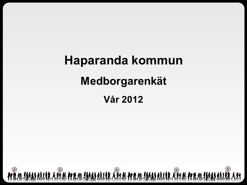 Haparanda kommun Medborgarenkät Vår 2012