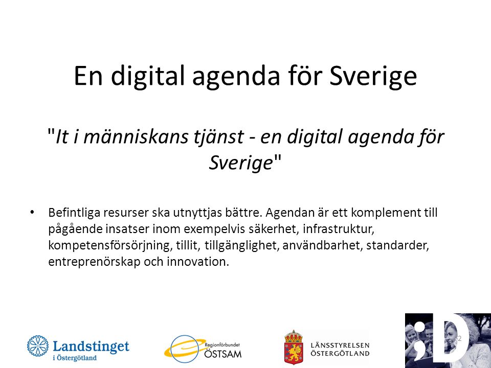 En digital agenda för Sverige