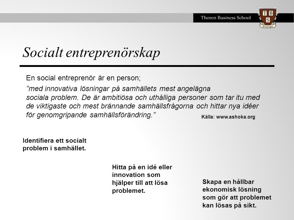 Socialt entreprenörskap