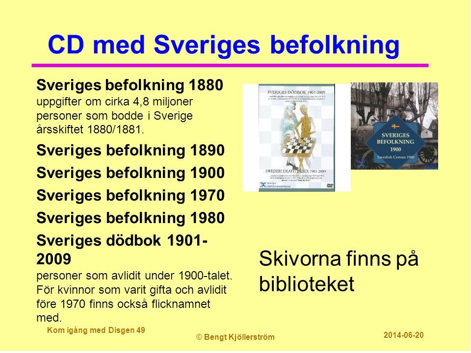 CD med Sveriges befolkning