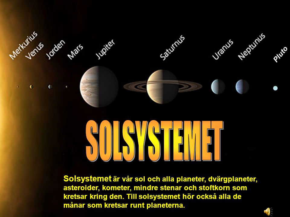 Pluto SOLSYSTEMET.