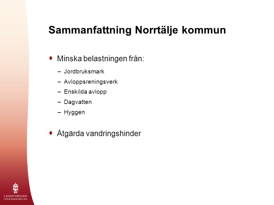 Sammanfattning Norrtälje kommun