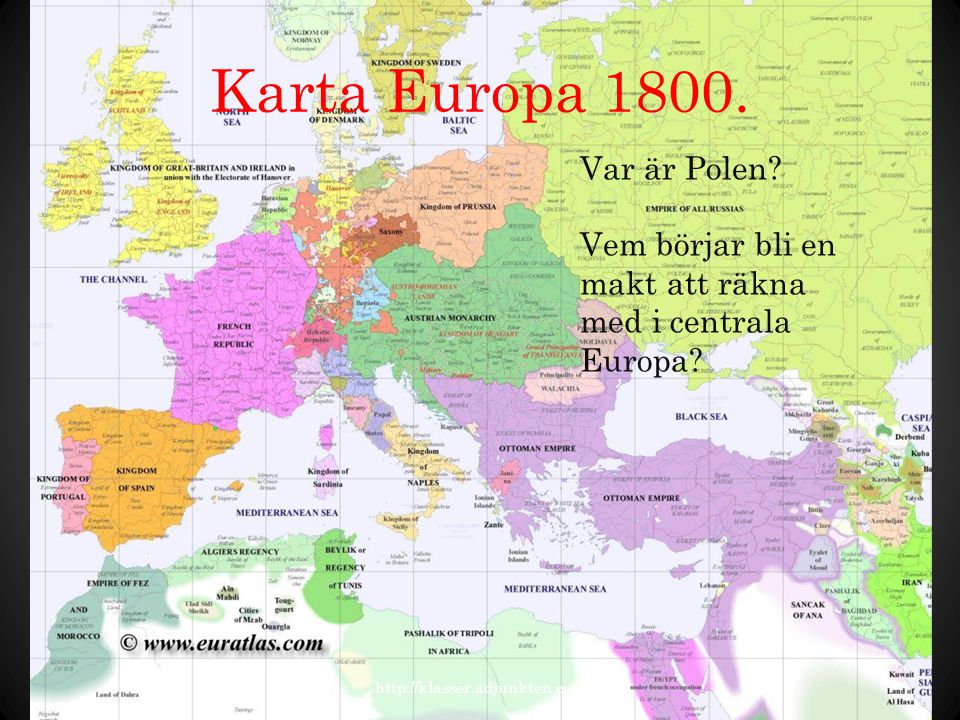 Karta Europa Var är Polen