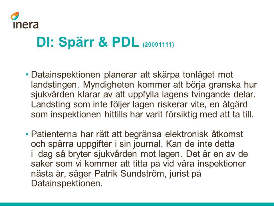 DI: Spärr & PDL ( )