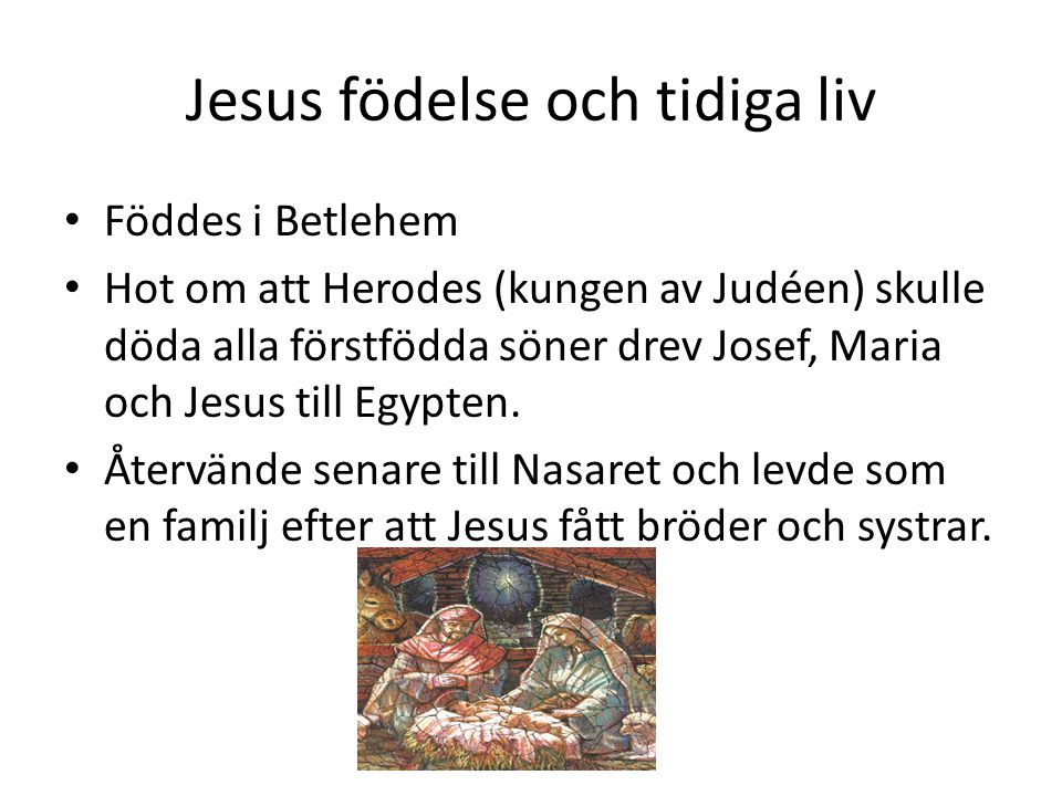 Jesus födelse och tidiga liv