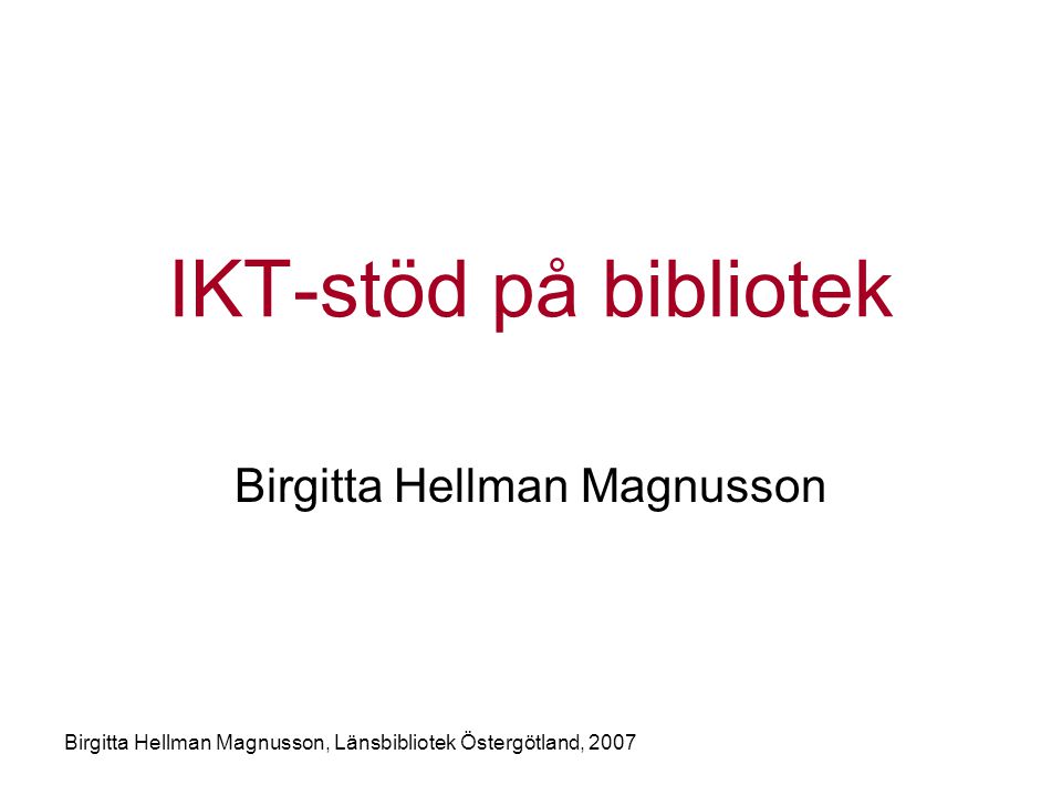 Birgitta Hellman Magnusson