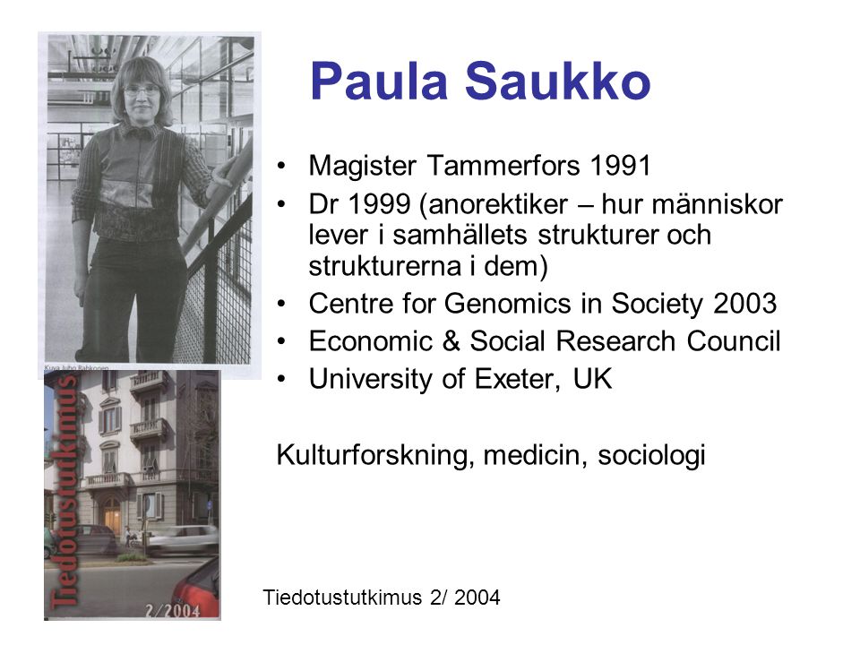 Paula Saukko Magister Tammerfors 1991