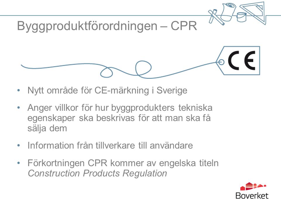 Byggproduktförordningen – CPR