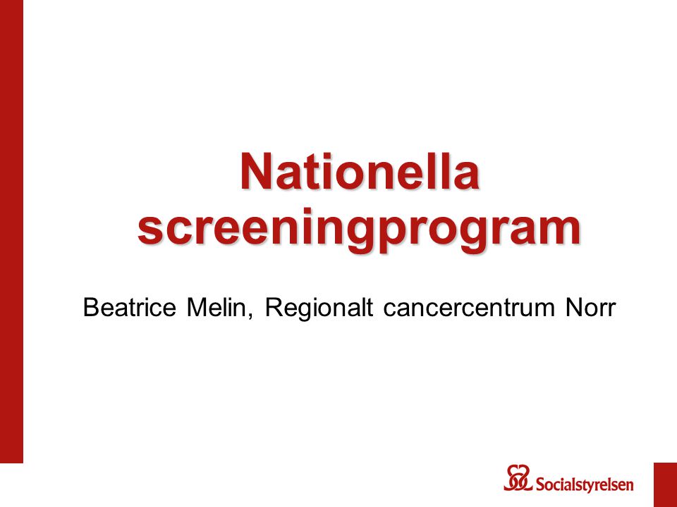 Nationella screeningprogram