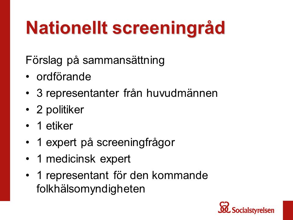 Nationellt screeningråd