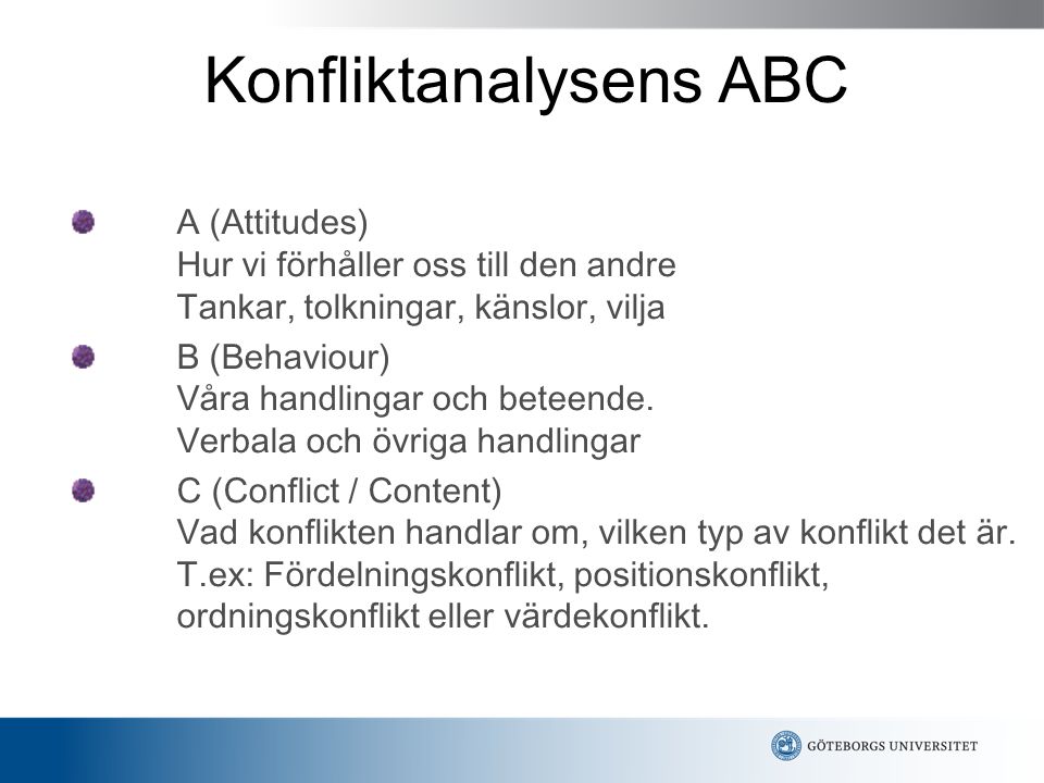 Konfliktanalysens ABC