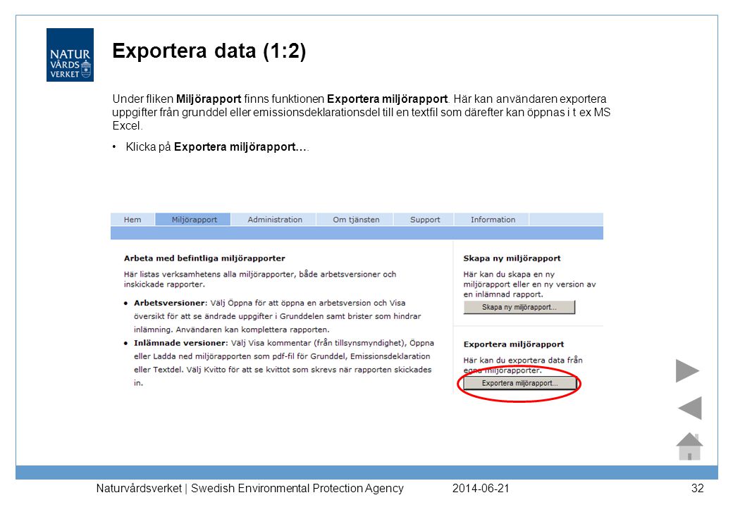 Exportera data (1:2)