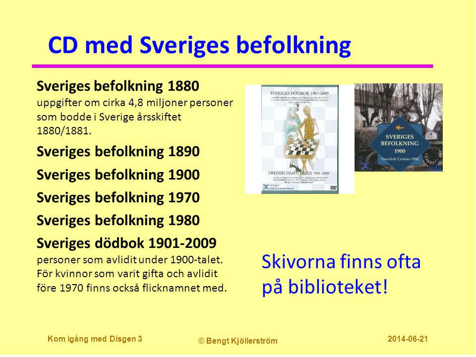 CD med Sveriges befolkning
