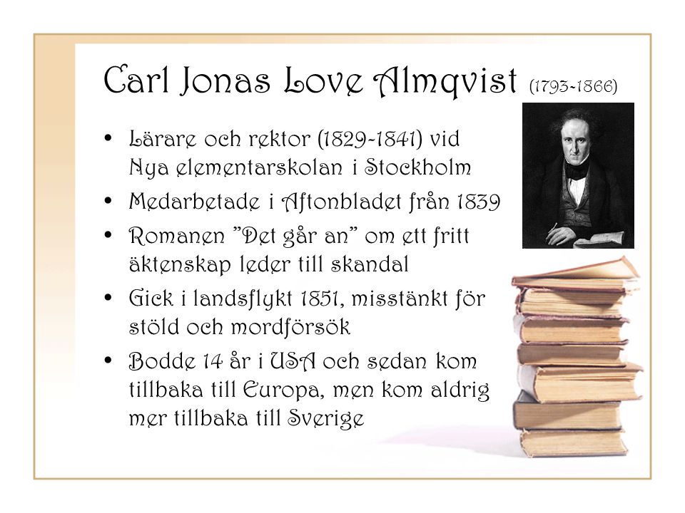 Carl Jonas Love Almqvist ( )