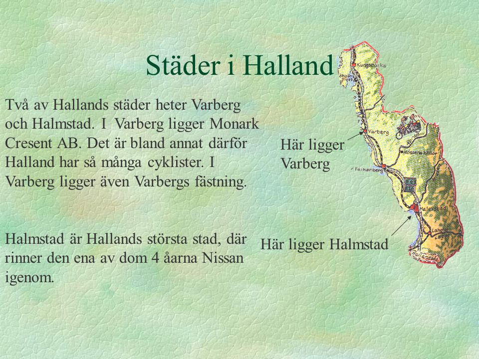 Städer i Halland