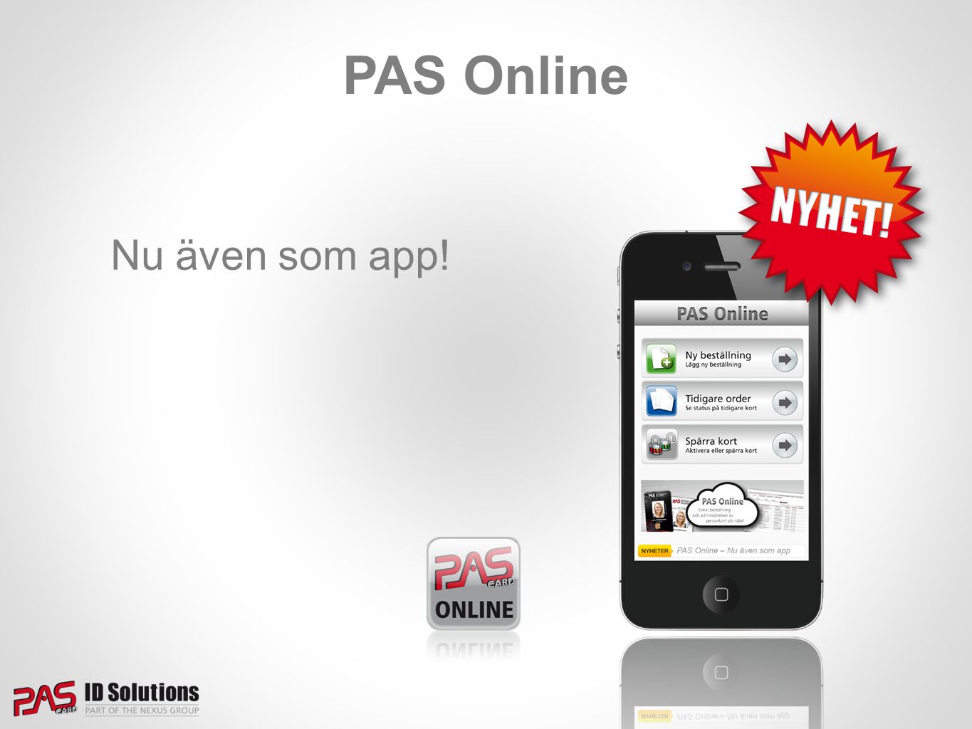 PAS Online Nu även som app!