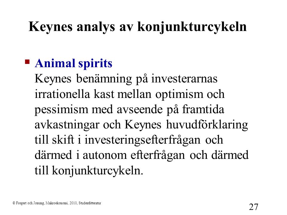 Keynes analys av konjunkturcykeln