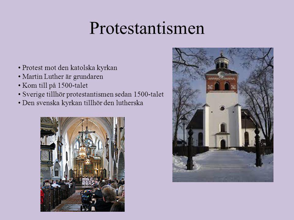 Protestantismen Protest mot den katolska kyrkan