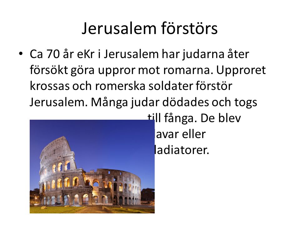 Jerusalem förstörs