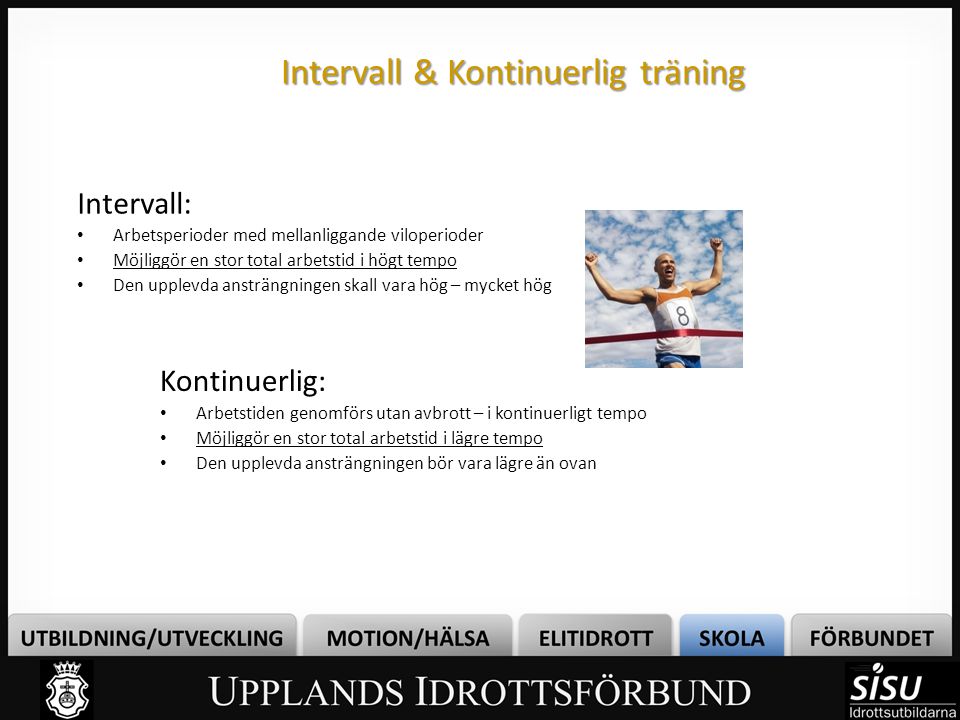 Intervall & Kontinuerlig träning