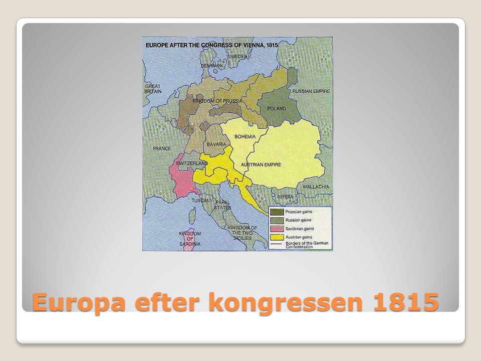 Europa efter kongressen 1815