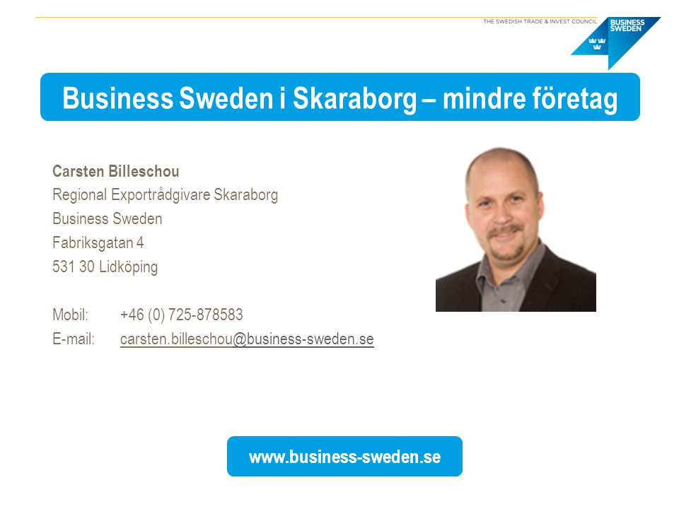 Business Sweden i Skaraborg – mindre företag